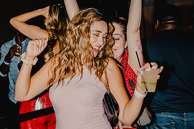 girls enjoying a party