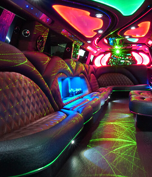 limo with premium sound system