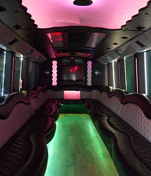 spacious party bus